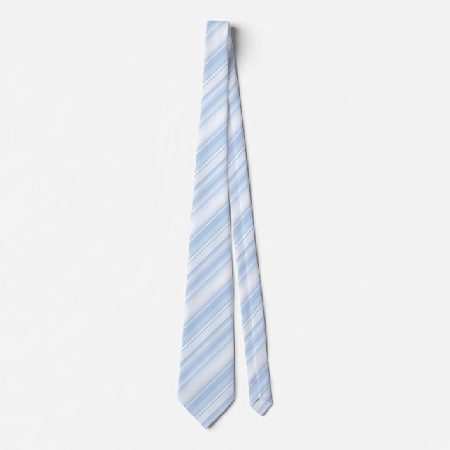 Baby blue stripes tie (Front)