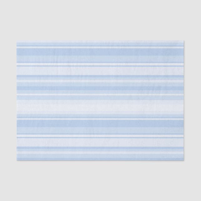 Baby blue stripes tissue paper (Front)