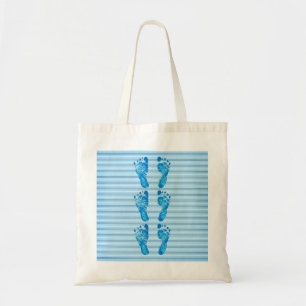 Baby Blue Stripes Tote Bag