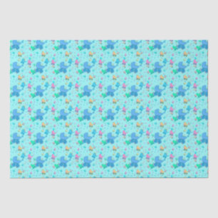 Baby Blue Strollers Wrapping Paper