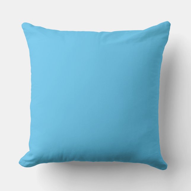 Baby Blue Throw Pillow 20" x 20" (Front)