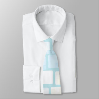 Baby Blue Tiled Mosaic Tie