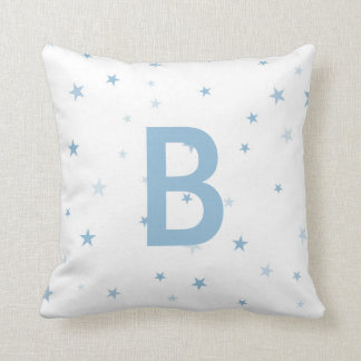 Baby Blue Twinkle Little Star Boy Nursery Throw Pillow