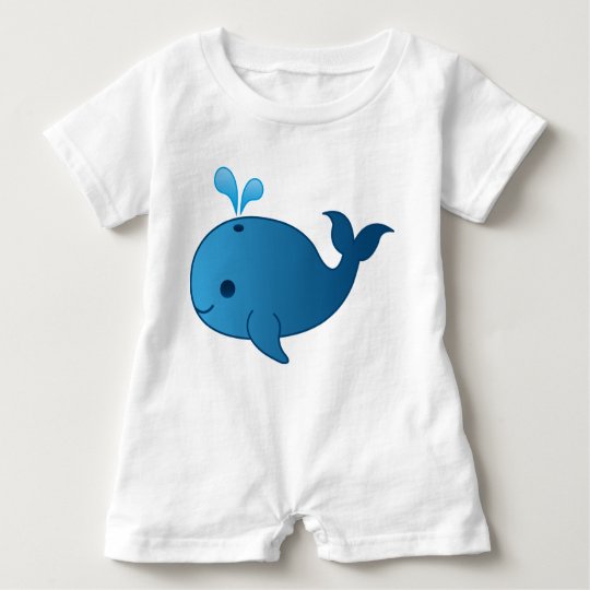 Baby Blue Whale Romper