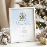 Baby blue Winter Christmas tree mom-osa bar Poster<br><div class="desc">Baby blue Winter Christmas tree mom-osa bar Poster
Matching items available.</div>