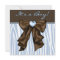Baby Blue Zebra Brown Baby Boy Shower