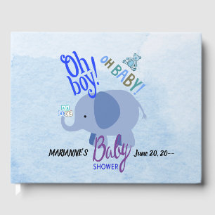 Baby Blues Bash Baby Shower Guest Book
