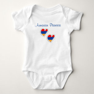 Baby Body Suit Armenian Princess Heart Bodysuit