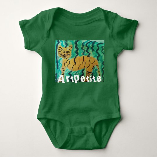 baby body suit "artpetite" tiger baby bodysuit