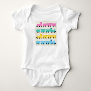 Baby body with train : Original art Bodysuit
