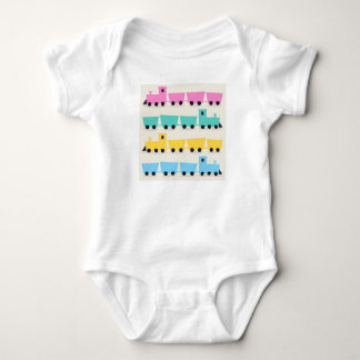 Baby body with train : Original art Bodysuit