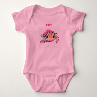 baby bodysuit, baby cloth , cute baby, sea turtle bodysuit