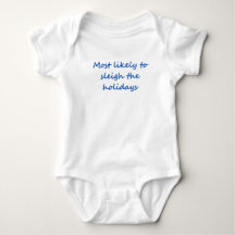 Baby bodysuit for Christmas 