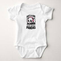 Baby Bodysuit – Just a Girl Who Loves Pandas