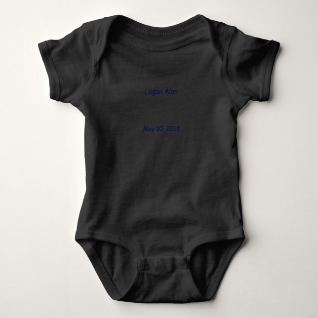 Baby bodysuit monogrammed (Front)