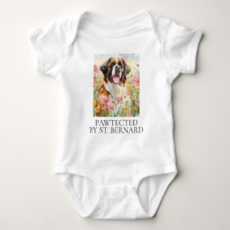 Baby Bodysuit – Pawtected by Saint Bernard