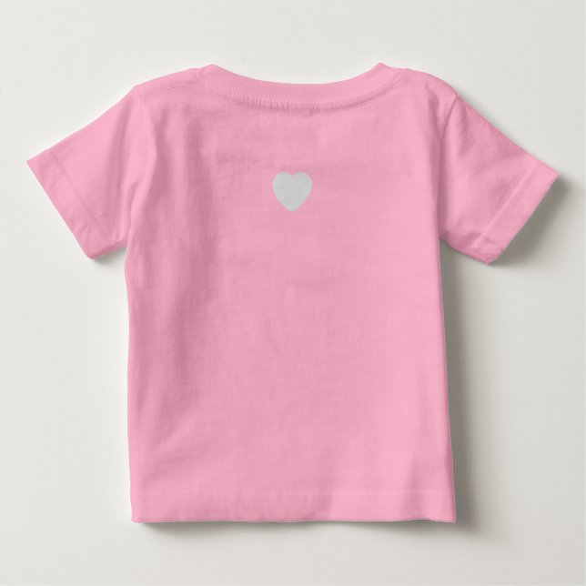 Baby bodysuit "pcog" round w/ scripture & heart (Back)