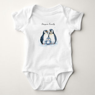 Baby Bodysuit Personalized Penguin