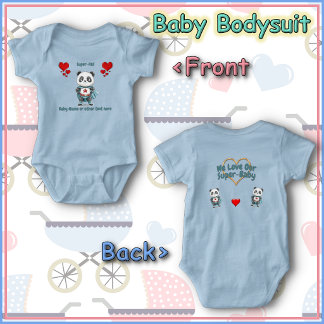 Baby Bodysuit - Super Hero - Panda Bear