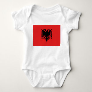 Baby bodysuit with flag of Albania