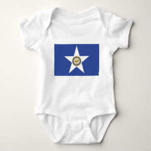 Baby bodysuit with flag of Houston, USA