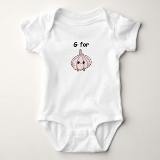 Baby Bodysuit with Garlic print