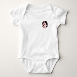 🐰 Baby Bodysuit with Small Pink Bunny