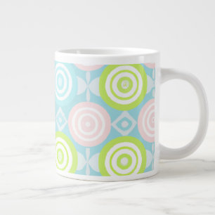 Baby Boho Pattern with Circles Large Coffee Mug