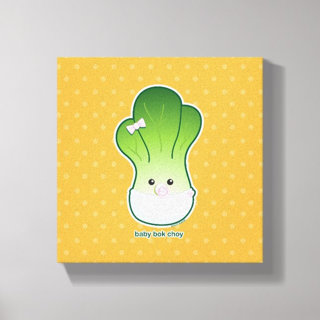 Baby Bok Choy Canvas Print (Front)