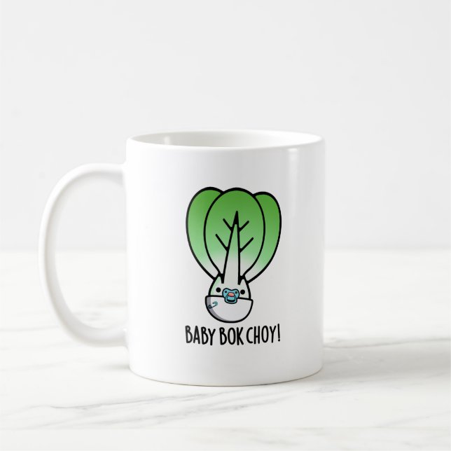 Baby Bok Choy Funny Veggie Pun  Coffee Mug (Left)