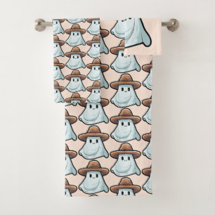 Baby Boo Cowboy Ghost Halloween Collection Bath Towel Set