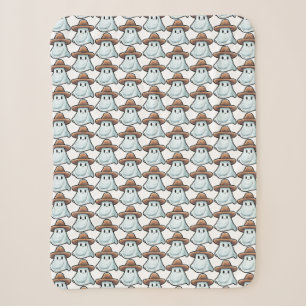 Baby Boo Cowboy Ghost Halloween Collection Sherpa Blanket