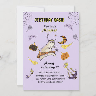 Baby boo ghost invitation