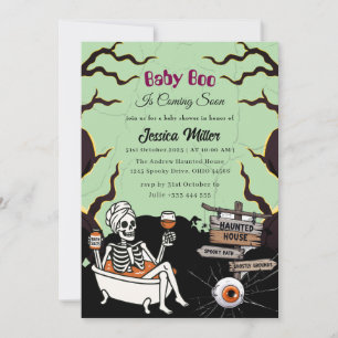Baby Boo Halloween Baby Shower Invitation