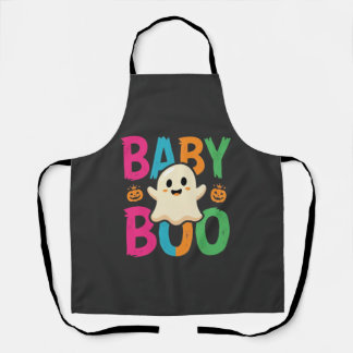 Baby Boo Halloween Ghost Design_1 Apron