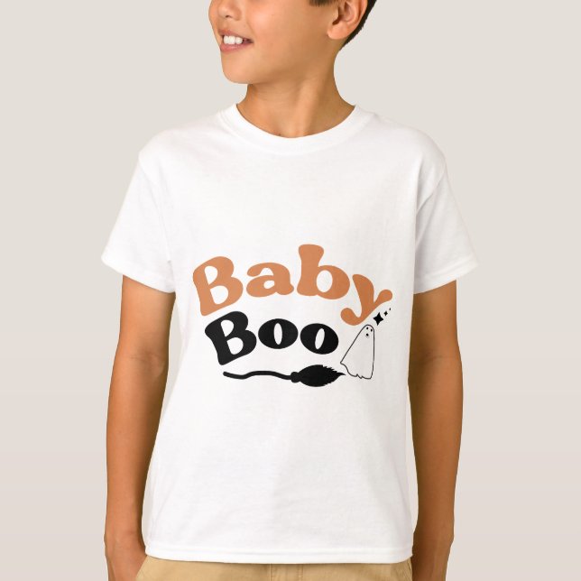 "Baby Boo Halloween T-Shirt - Éffrayant Baby Tee (Devant)
