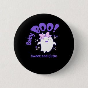 Baby Boo! Sweet And Toddler Halloween Design 2 Inch Round Button