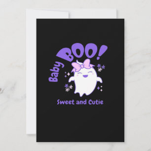 Baby Boo! Sweet And Toddler Halloween Design Holiday Card