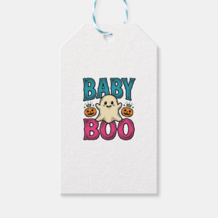 Baby Boo Vintage Halloween Ghost Shirt Design_1 Gift Tags