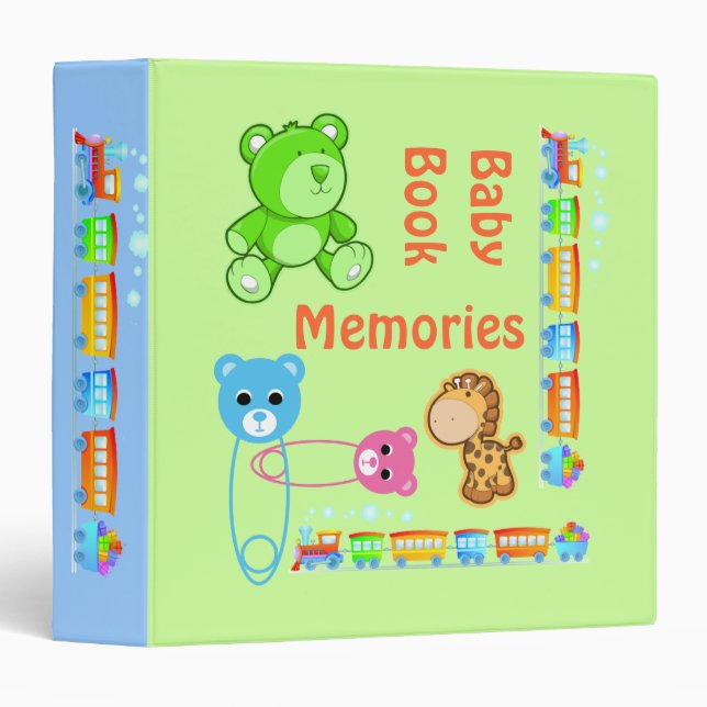 Baby Book Memories Binder (Front/Spine)