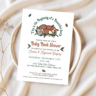Baby Book Shower Invitation