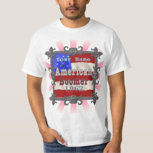 Baby Boomer 1962 birthday custom t-shirts