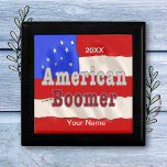 Baby Boomer custom name  Gift Box<br><div class="desc">Baby Boomer custom name gift box by ArtMuvz Illustration. Matching Birthday gifts, t-shirts, Birthday party apparel for birthday boy and birthday girl. birthday apparel, t-shirts, and surprise birthday party gifts.Celebrate your birthday in style! The bold and colourful birthday design is sure to turn heads and get you into the birthday...</div>