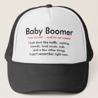 Baby boomer excentrique - casquette