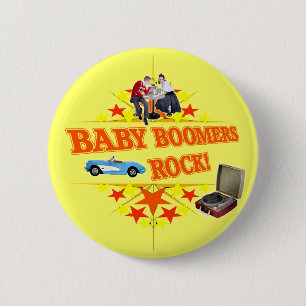 Baby Boomers Rock 2 Inch Round Button