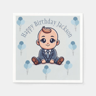 Baby Boss Birthday Party Paper Napkins