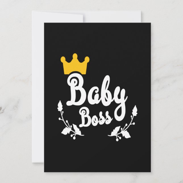 baby boss invitation (Front)