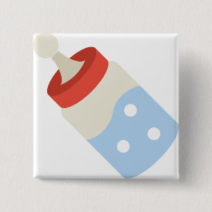 baby bottle 2 inch square button