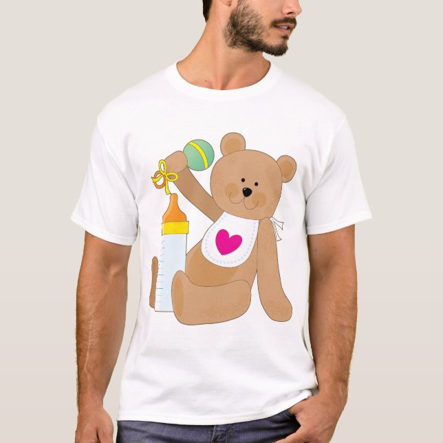 Baby Bottle and Bib T-Shirt (Front)