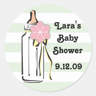 Baby Bottle- Girl Gift Label